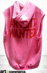 FREECITY ARTISTSWANTED CUTOFF SUPERYUMM BIGGY hoodie - pinkplant