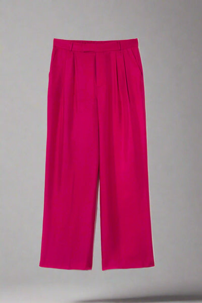 FINNEY SALINAS SILK TROUSER FUSCIA FINNEY SALINAS SILK TROUSER FUSCIA
