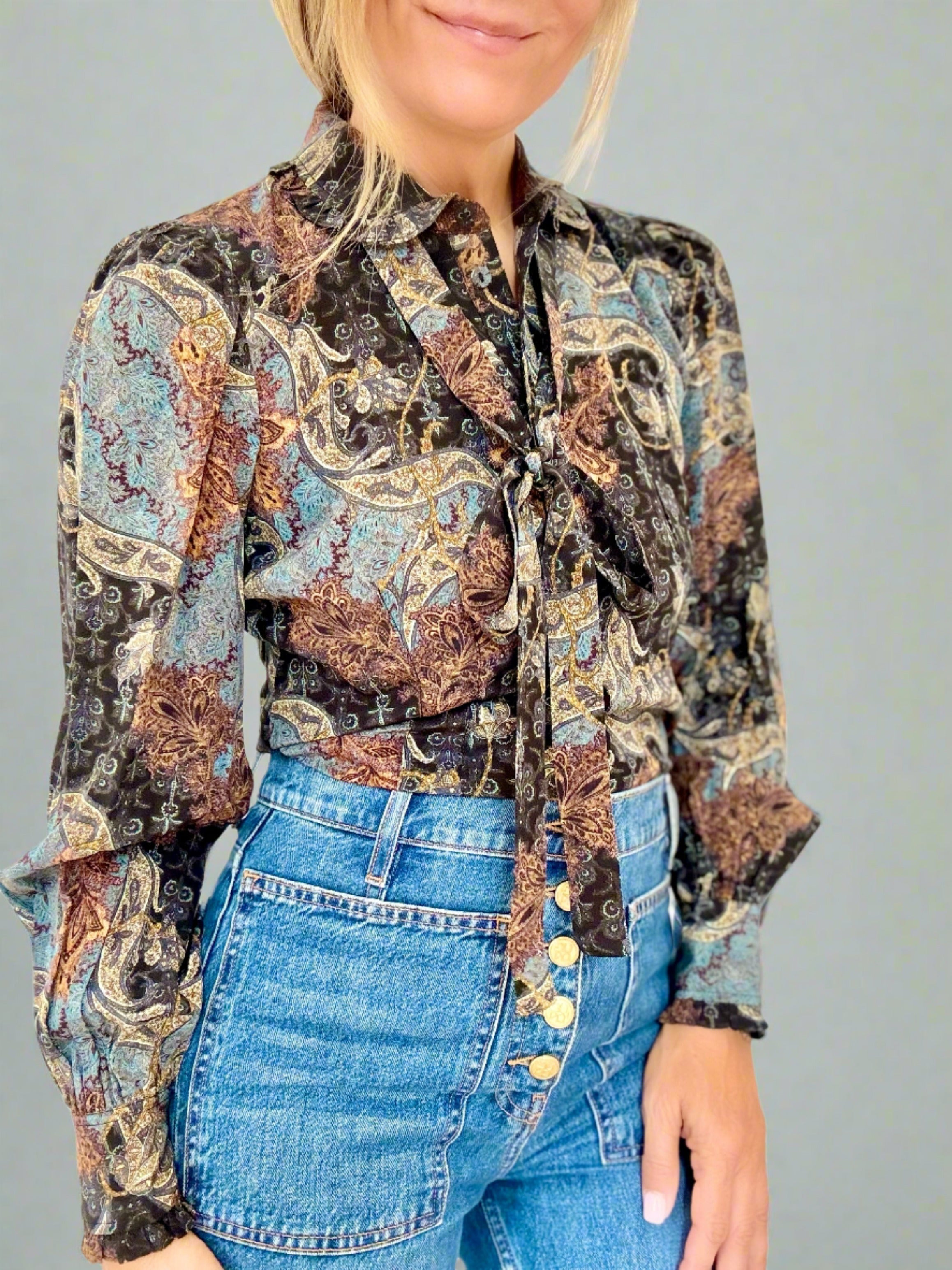 Vedra Blouse- AZURE Vedra Blouse- AZURE