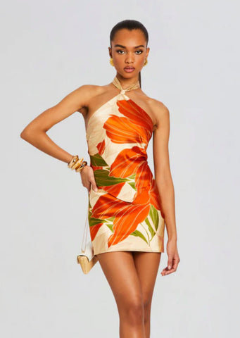 Lisa Marie Fernandez madras multi plaid gauze hooded poncho