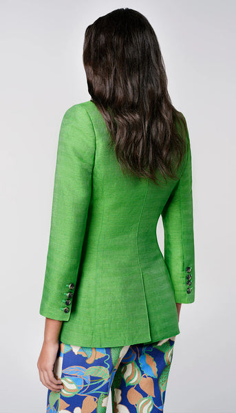 SMYTHE CROP SLEEVE NOT A DB BLAZER- Kelly Green