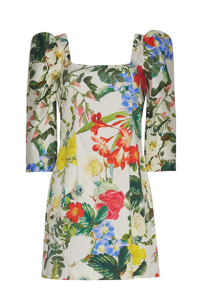 Cara Cara Belinda Dress- Egret Kingston Floral Cara Cara Belinda Dress- Egret Kingston Floral