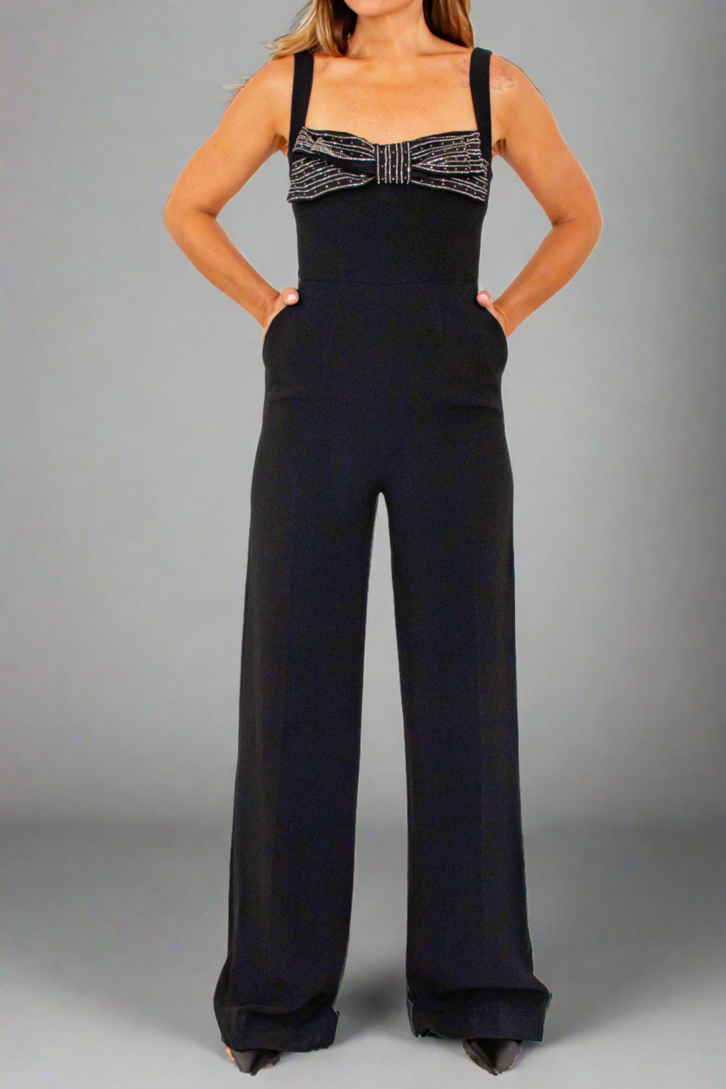 Saloni Bow Jumpsuit Saloni Bow Jumpsuit