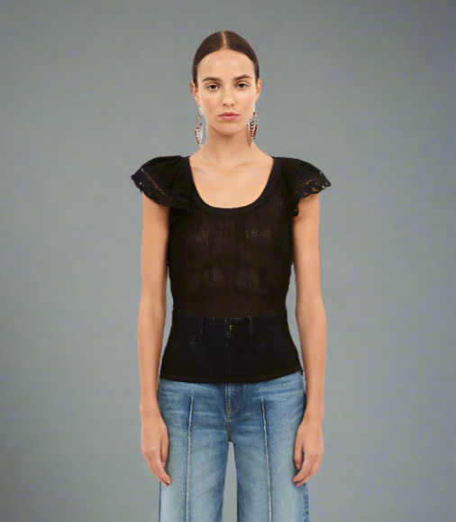 Ulla Johnson Miriam Top- Black Ulla Johnson Miriam Top- Black