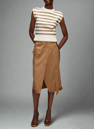 Veronica Beard MADELINE SKIRT- ACORN Veronica Beard MADELINE SKIRT- ACORN