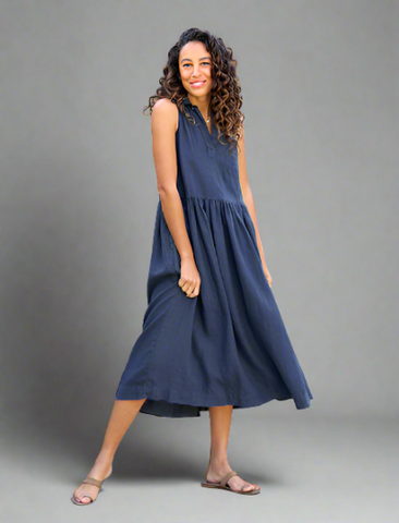 Veronica Beard Iker Puffed-Sleeve Dress Vivid Orchid