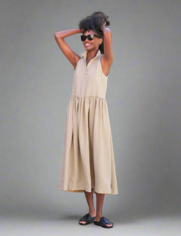 Veronica Beard Iker Puffed-Sleeve Dress Vivid Orchid