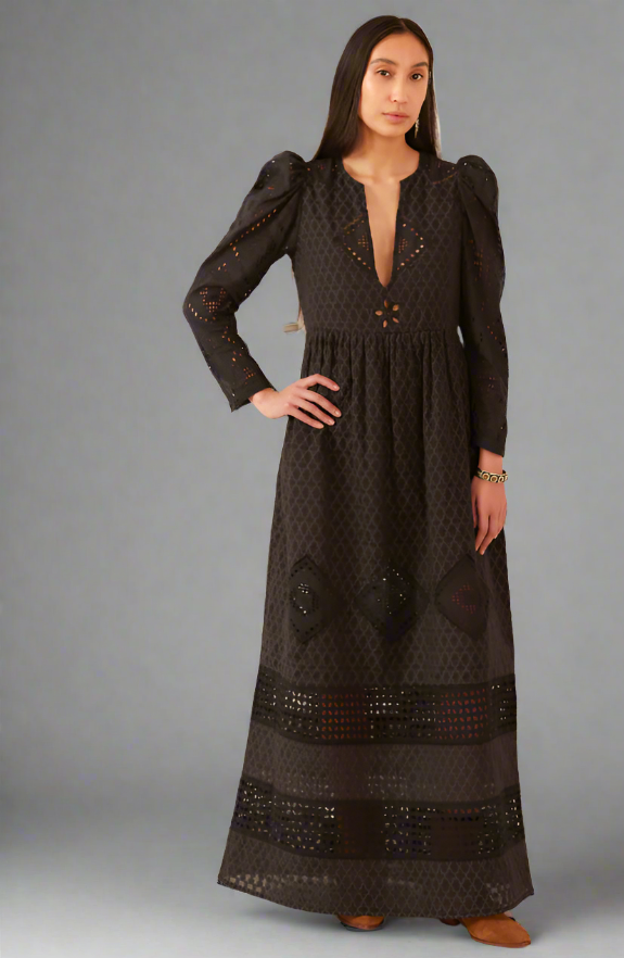 Alix of Bohemia Winifred Black Eyelet Dress Alix of Bohemia Winifred Black Eyelet Dress