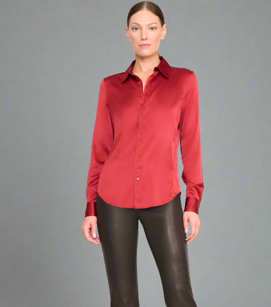 Staud Carolyn Top- Rouge Staud Carolyn Top- Rouge