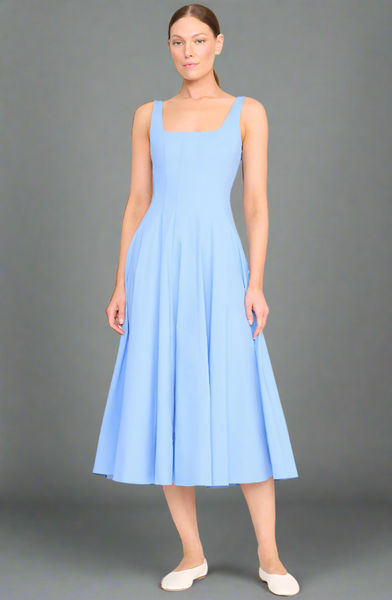Staud Wells Dress- Cornflower Staud Wells Dress- Cornflower