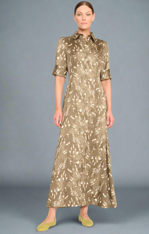 Veronica Beard Iker Puffed-Sleeve Dress Vivid Orchid