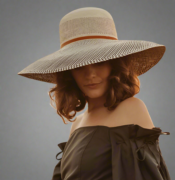 Freya New York Magnolia Hat, Natural/Black Freya New York Magnolia Hat, Natural/Black