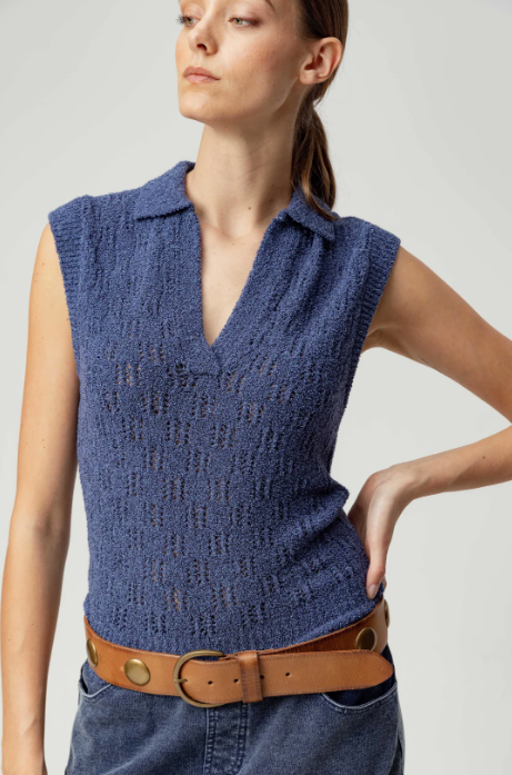Sundays Estella Sweater- Marled Navy Sundays Estella Sweater- Marled Navy