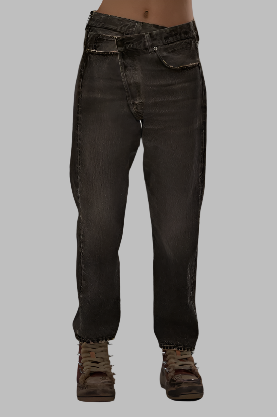 R13 Cross Over Jean- MUD GREY R13 Cross Over Jean- MUD GREY