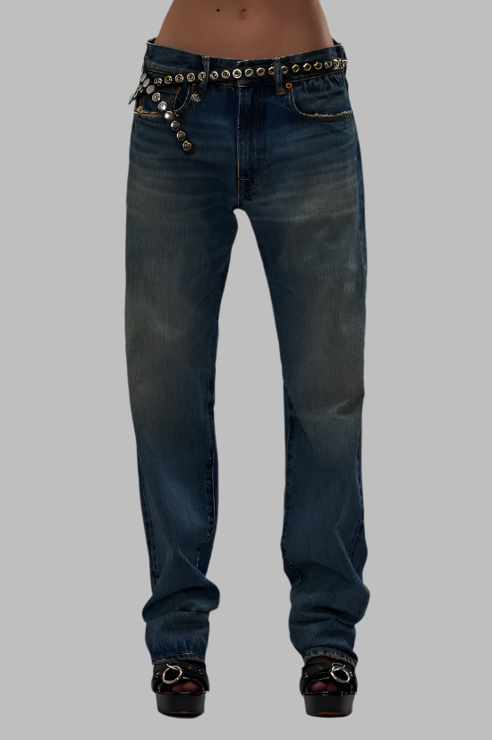 R13 Boyfriend Jean- Aspen Selvedge Blue R13 Boyfriend Jean- Aspen Selvedge Blue