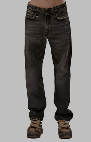 R13 Boyfriend Jean- Aspen Selvedge Blue