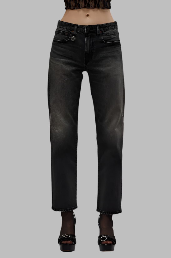 R13 Romeo Jean- Kennet Black Stretch R13 Romeo Jean- Kennet Black Stretch