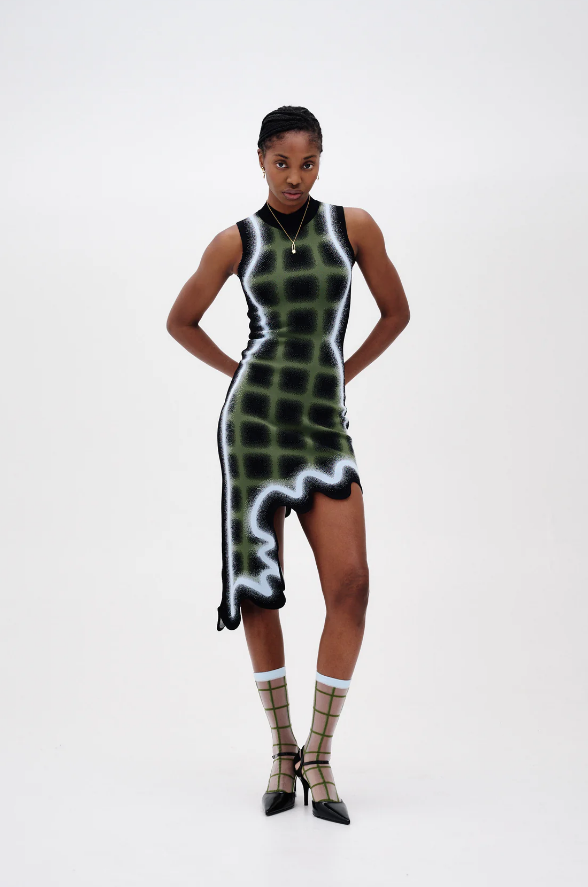 PH5 MIA WAVY PLAID DRESS PH5 MIA WAVY PLAID DRESS