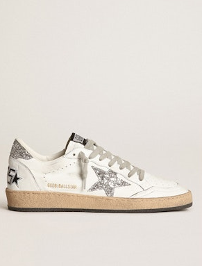 Golden Goose Ballstar -WHITE/ SILVER Golden Goose Ballstar -WHITE/ SILVER