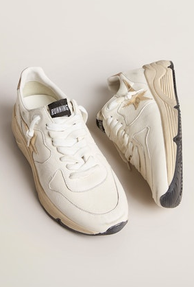 Golden Goose Running Sole- WHITE/GOLD/BEIGE Golden Goose Running Sole- WHITE/GOLD/BEIGE