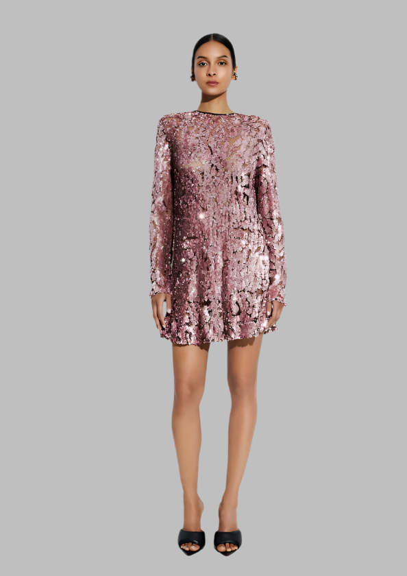 LAPOINTE Sequin Shift Dress LAPOINTE Sequin Shift Dress