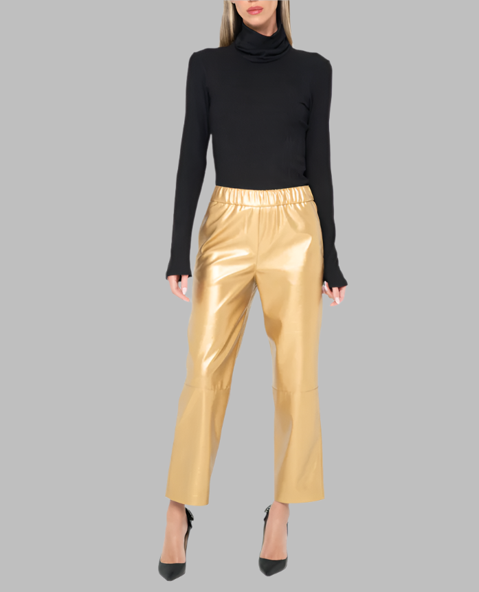 Just Be Queen Luca Pant -Gold Just Be Queen Luca Pant -Gold