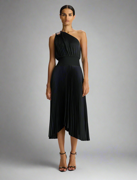 A.L.C Ruby Satin Pleated Dress