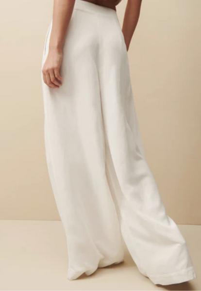 TWP DREW PANT IN COATED VISCOSE LINEN