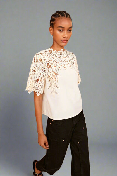 Ulla Johnson Delia Top- Pearl Ulla Johnson Delia Top- Pearl
