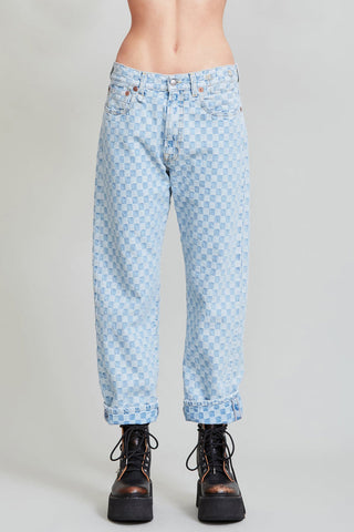 R13 Boyfriend Jean- Aspen Selvedge Blue
