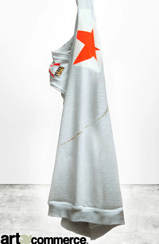 Lisa Marie Fernandez madras multi plaid gauze hooded poncho