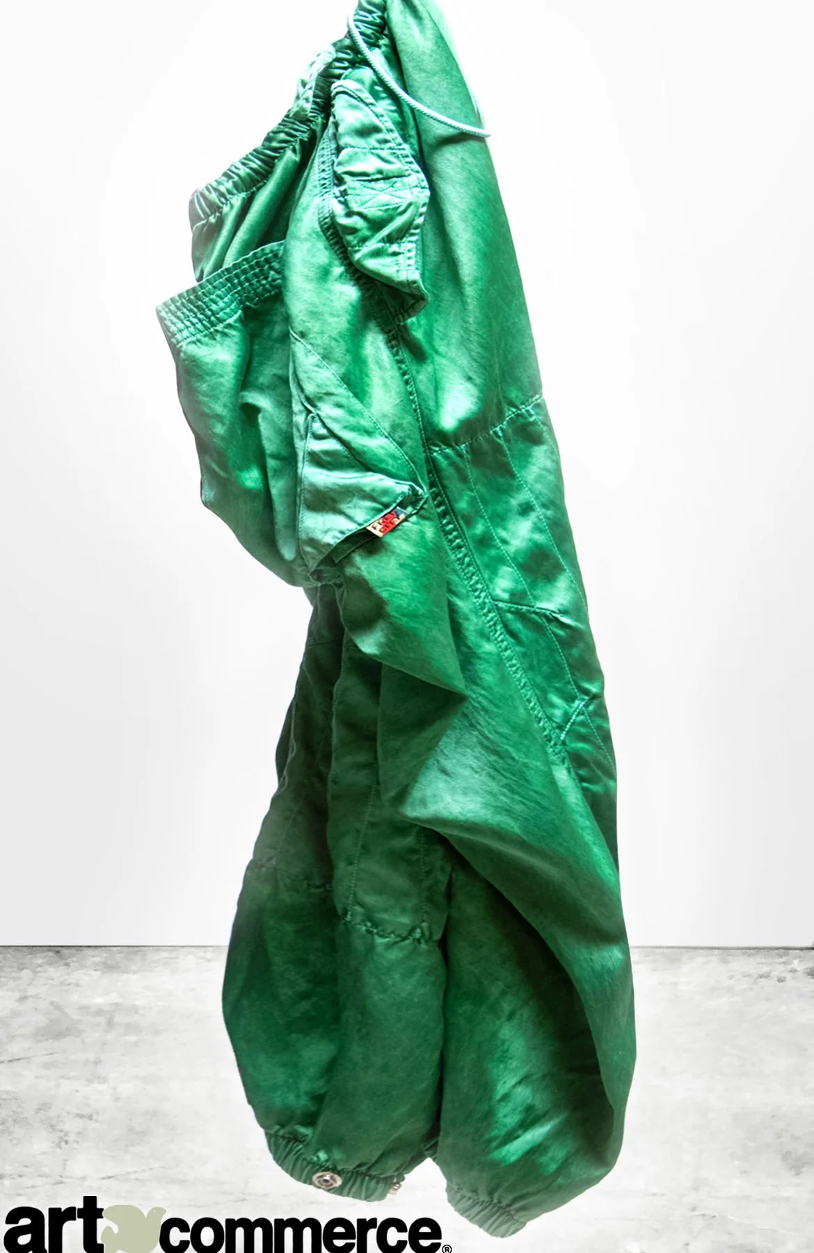 FREECITY FLAP/SNAP SATIN JUMPPANT - greenlight glass FREECITY FLAP/SNAP SATIN JUMPPANT - greenlight glass