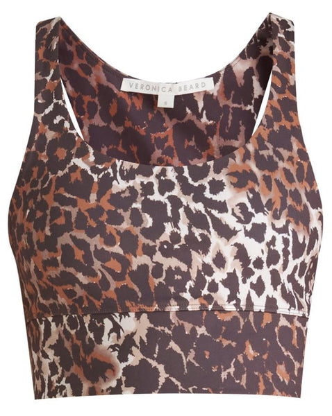Veronica Beard Malea Leopard-Print Sport Bra