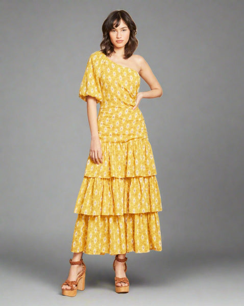 Veronica Beard Virginia One-Shoulder Dress