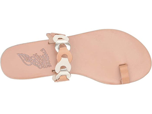Ancient Greek Sandals Thalia Links-natural, off white, platinum
