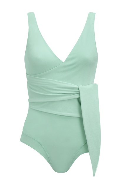 Lisa Marie Fernandez dree louise seafoam crepe maillot