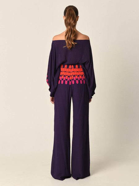 Silvia Tcherassi Andie Pant -Plum