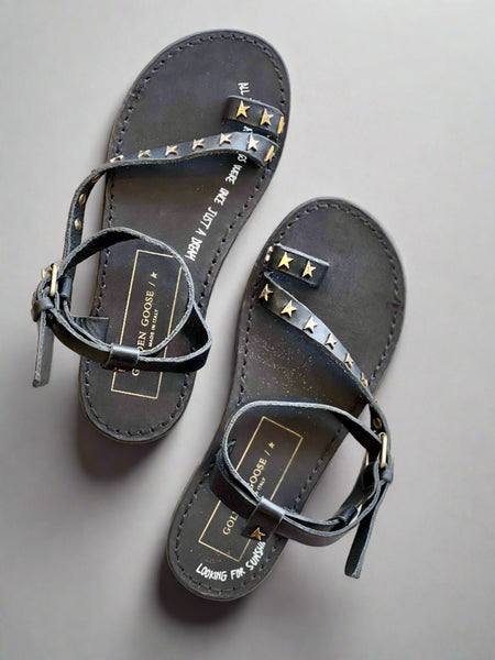 Golden Goose Janis Sandal -Blk/gold Golden Goose Janis Sandal -Blk/gold