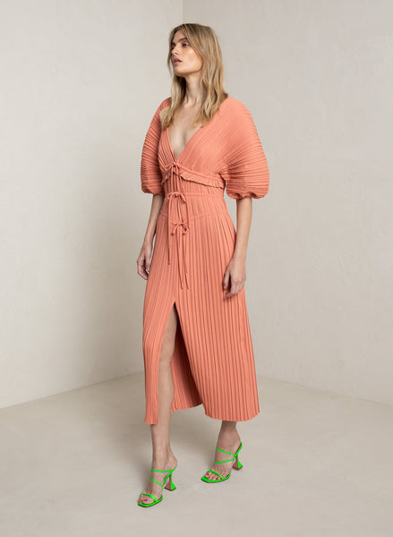 ALC Stella Pleated Midi Dress