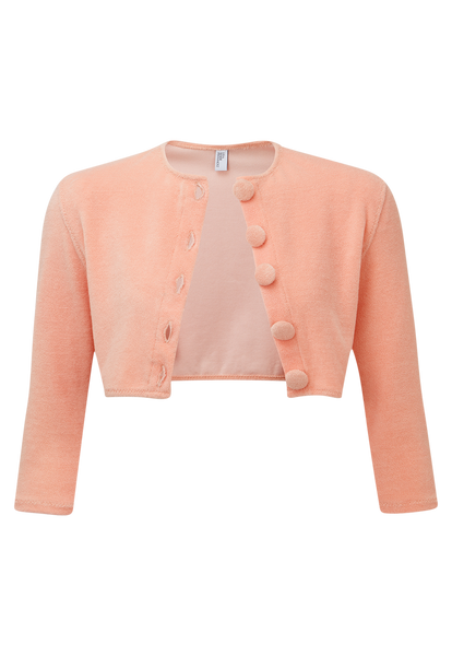 Lisa Marie Fernandez peach terry cardigan