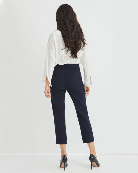 Veronica Beard RENZO PANT-Navy With Silver Buttons
