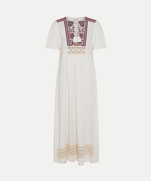 Forte Forte “brodèrie de fez” slub gauzy dress