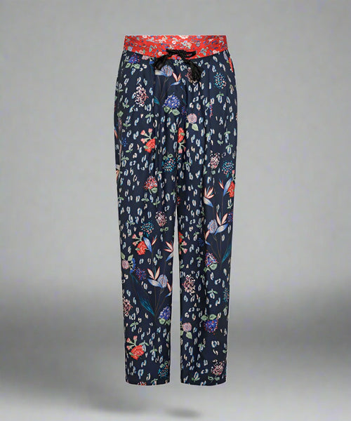 Forte Forte trousers in wool twill with the "happy jungle” print