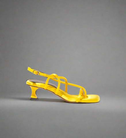 Proenza Schouler Sculpt Woven Slides- Gold