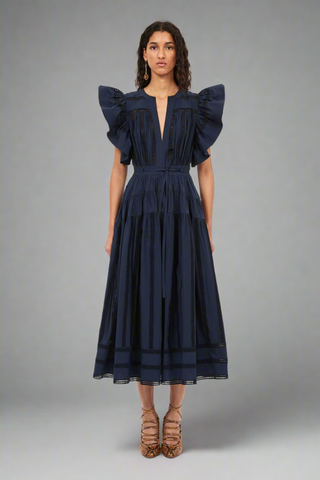 Staud Wells Dress- Cornflower