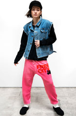 FREECITY LETSGO OG SUPERVINTAGE sweatpant - pink plant