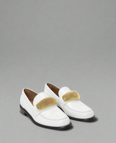 JW Anderson LEATHER MOCCASIN LOAFERS