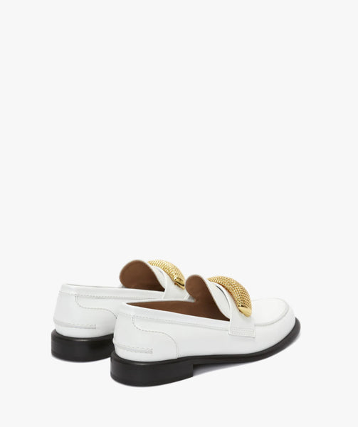 JW Anderson LEATHER MOCCASIN LOAFERS