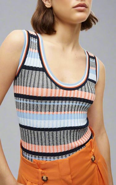 Veronica Beard SANDRA RIBBED TANK