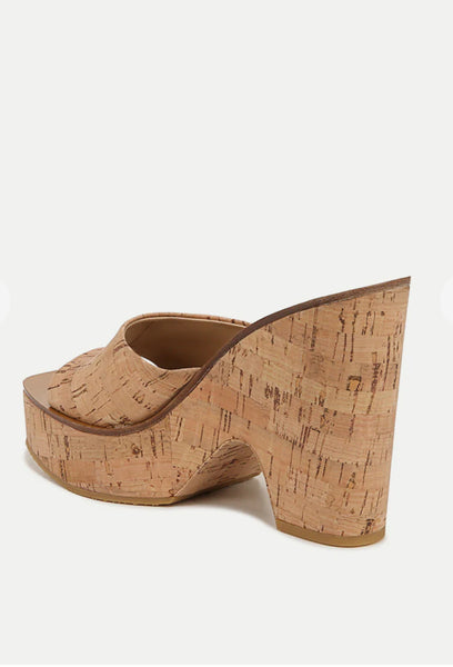 Veronica Beard PAULITA CORK WEDGE SANDAL